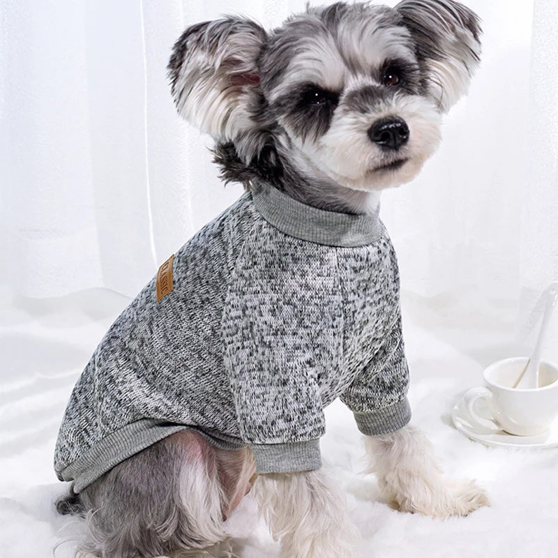 Winter Dog Coat for Small Dogs - Warm Sweatshirt for Schnauzer  Pug - ZOOMNSTORE