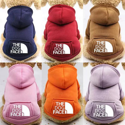 Winter Dog Hoodie - Cozy Pet Outerwear Warm Sweatshirt Jacket for Small Dogs - ZOOMNSTORE