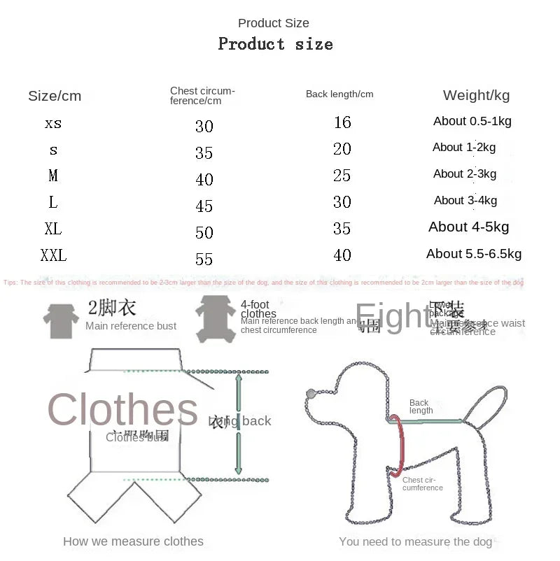 Winter Dog Hoodie - Cozy Pet Outerwear Warm Sweatshirt Jacket for Small Dogs - ZOOMNSTORE