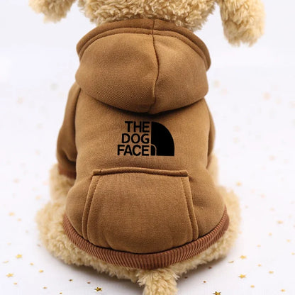 Winter Dog Hoodie - Cozy Pet Outerwear Warm Sweatshirt Jacket for Small Dogs - ZOOMNSTORE