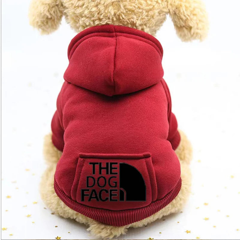 Winter Dog Hoodie - Cozy Pet Outerwear Warm Sweatshirt Jacket for Small Dogs - ZOOMNSTORE