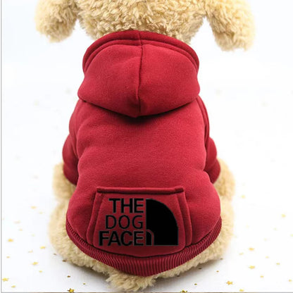 Winter Dog Hoodie - Cozy Pet Outerwear Warm Sweatshirt Jacket for Small Dogs - ZOOMNSTORE