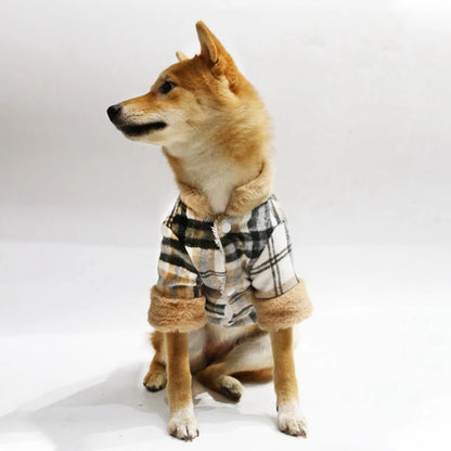 Winter Pet Jacket - Warm Dog Coat with Fur Collar for Small Breeds - ZOOMNSTORE