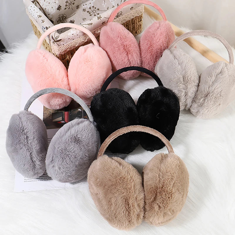Winter Earmuffs – Folding Plush Ear Warmers With Soft Earflap Covers For Women - ZOOMNSTORE