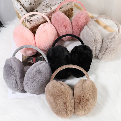 Winter Earmuffs – Folding Plush Ear Warmers With Soft Earflap Covers For Women - ZOOMNSTORE
