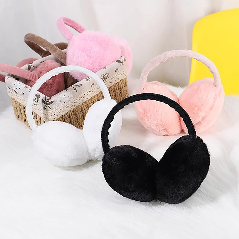 Winter Earmuffs – Folding Plush Ear Warmers With Soft Earflap Covers For Women - ZOOMNSTORE