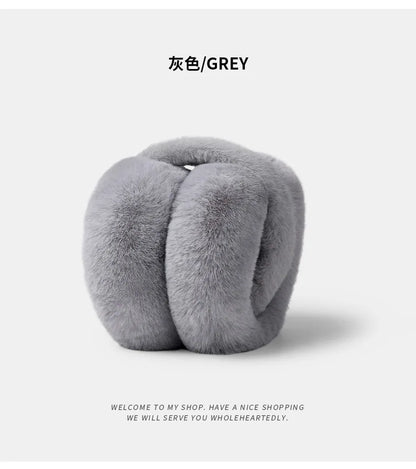 Winter Earmuffs - Plush Soft Ear Warmers With Earflap Protection For Outdoor Cold Weather - ZOOMNSTORE