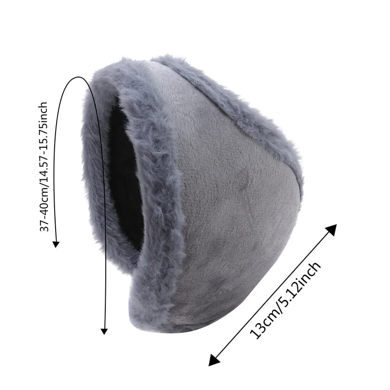 Winter Earmuffs – Soft Plush Ear Warmers | Foldable Ear Muffs for Cold Weather - ZOOMNSTORE
