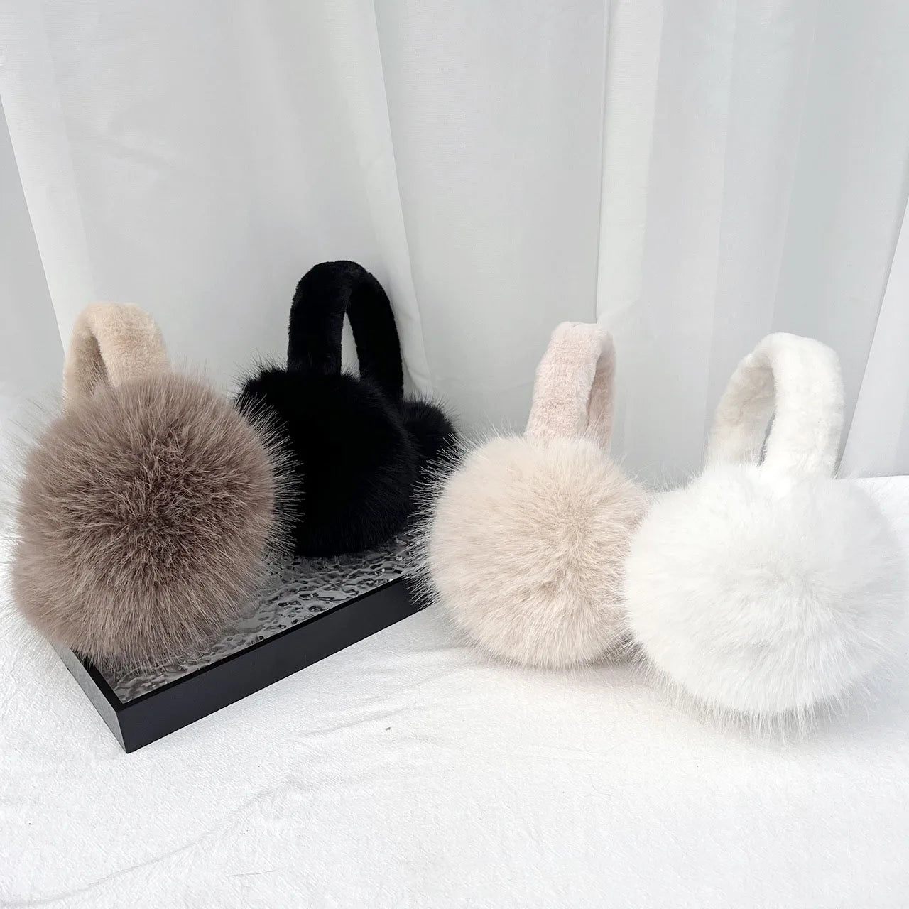 Winter Fur Earmuffs – Plush Cashmere Ear Cover | Soft Fur Earplugs For Outdoor - ZOOMNSTORE
