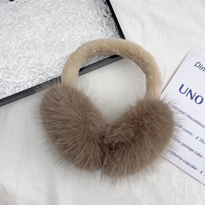 Winter Fur Earmuffs – Plush Cashmere Ear Cover | Soft Fur Earplugs For Outdoor - ZOOMNSTORE
