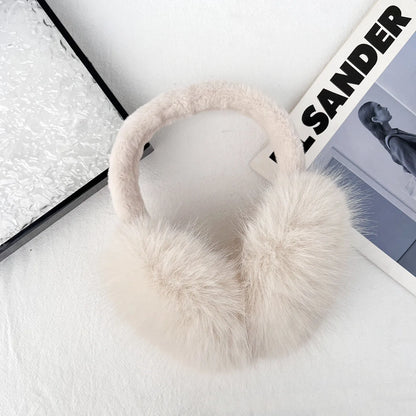 Winter Fur Earmuffs – Plush Cashmere Ear Cover | Soft Fur Earplugs For Outdoor - ZOOMNSTORE