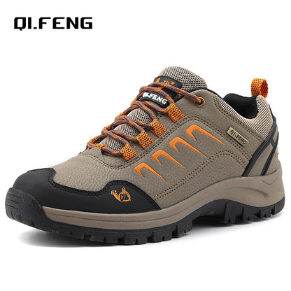 Waterproof Mens Ankle Boots - Casual Fur Hiking Sneakers for Winter - ZOOMNSTORE