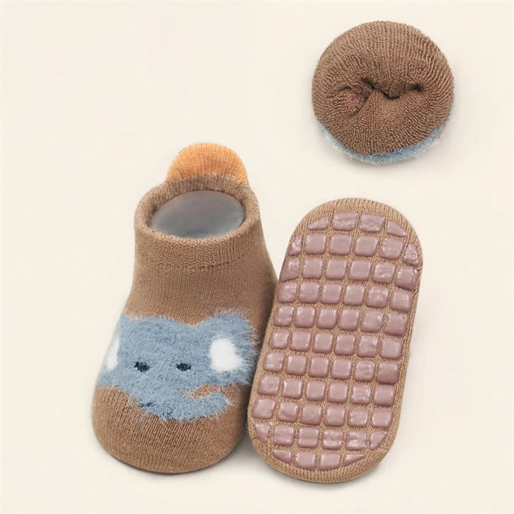 Lawadka Winter Kids Girl Boy Socks Anti Slip Cotton Baby Socks for Girls Boys Casual Soft Print Toddler Children's Sock Non-slip - ZOOMNSTORE