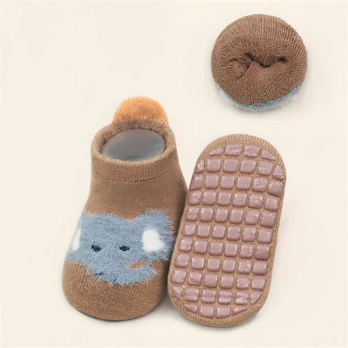 Lawadka Winter Kids Girl Boy Socks Anti Slip Cotton Baby Socks for Girls Boys Casual Soft Print Toddler Children's Sock Non-slip - ZOOMNSTORE