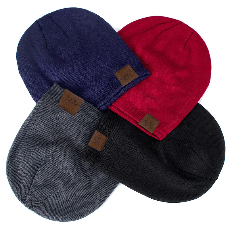 Winter Knit Beanie - Unisex Knitted Winter Hat With Warm Fur Lining For Outdoor - ZOOMNSTORE