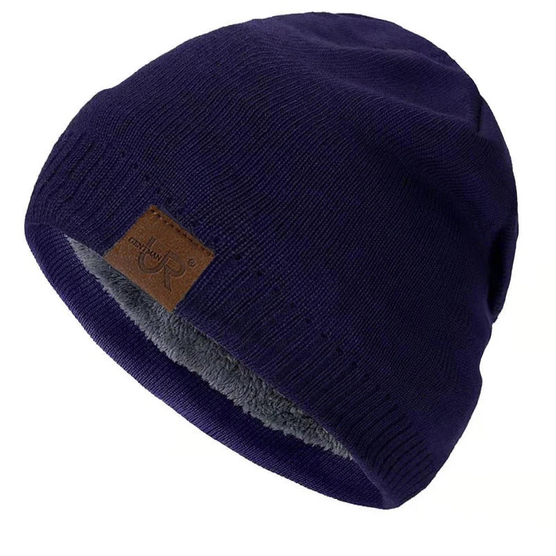 Winter Knit Beanie - Unisex Knitted Winter Hat With Warm Fur Lining For Outdoor - ZOOMNSTORE