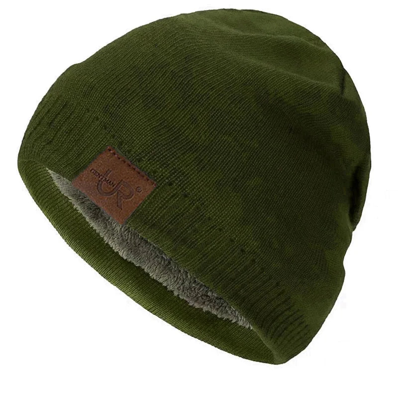 Winter Knit Beanie - Unisex Knitted Winter Hat With Warm Fur Lining For Outdoor - ZOOMNSTORE