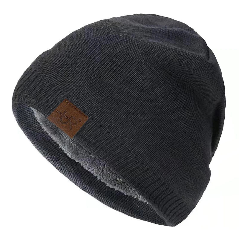 Winter Knit Beanie - Unisex Knitted Winter Hat With Warm Fur Lining For Outdoor - ZOOMNSTORE