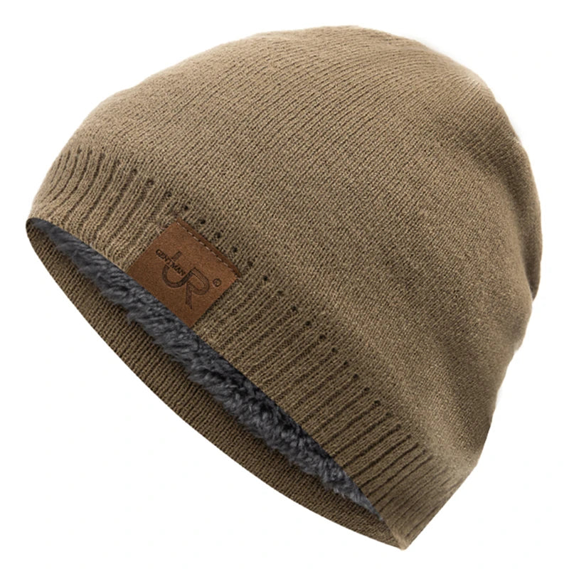 Winter Knit Beanie - Unisex Knitted Winter Hat With Warm Fur Lining For Outdoor - ZOOMNSTORE