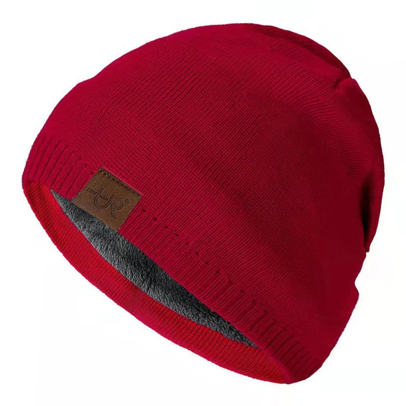 Winter Knit Beanie - Unisex Knitted Winter Hat With Warm Fur Lining For Outdoor - ZOOMNSTORE