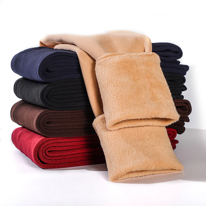 Winter Leggings Women - High Waist Compression Gym Pants | Warm Casual Tights - ZOOMNSTORE