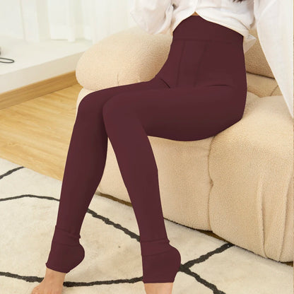 Winter Leggings Women - High Waist Compression Gym Pants | Warm Casual Tights - ZOOMNSTORE