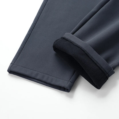 Mens Winter Running Pants - Windproof Fleece Joggers Waterproof Thermal Sweatpants - ZOOMNSTORE