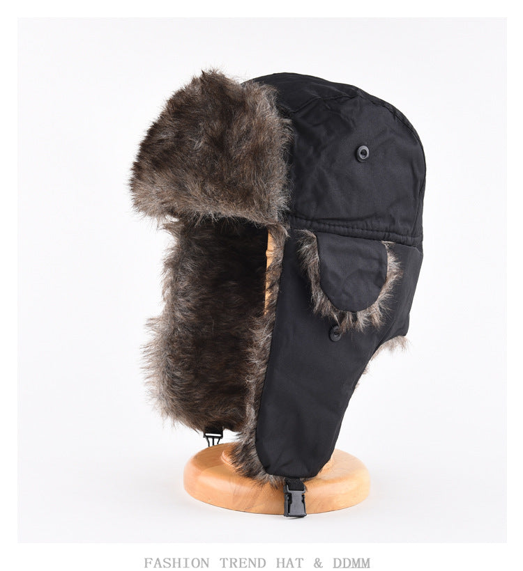 Winter Trapper Hat - Waterproof Ski Hat With Faux Fur Lined Ear Flap Cap - ZOOMNSTORE
