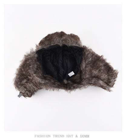 Winter Trapper Hat - Waterproof Ski Hat With Faux Fur Lined Ear Flap Cap - ZOOMNSTORE