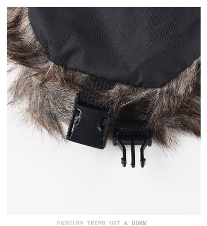 Winter Trapper Hat - Waterproof Ski Hat With Faux Fur Lined Ear Flap Cap - ZOOMNSTORE