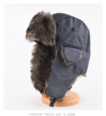 Winter Trapper Hat - Waterproof Ski Hat With Faux Fur Lined Ear Flap Cap - ZOOMNSTORE