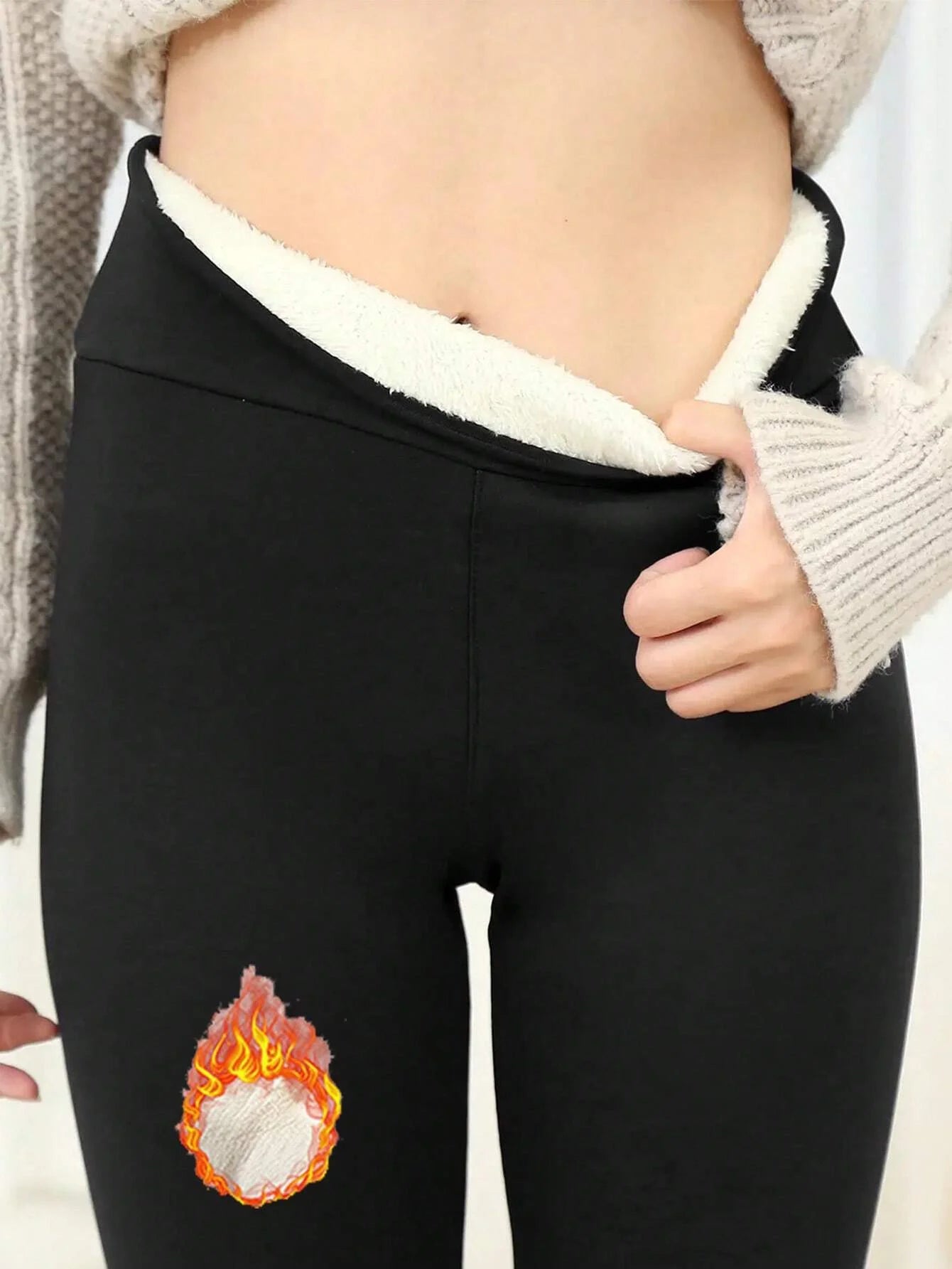 Winter Warm Leggings - High Waist Skinny Stretch Velvet Pants for Women - ZOOMNSTORE