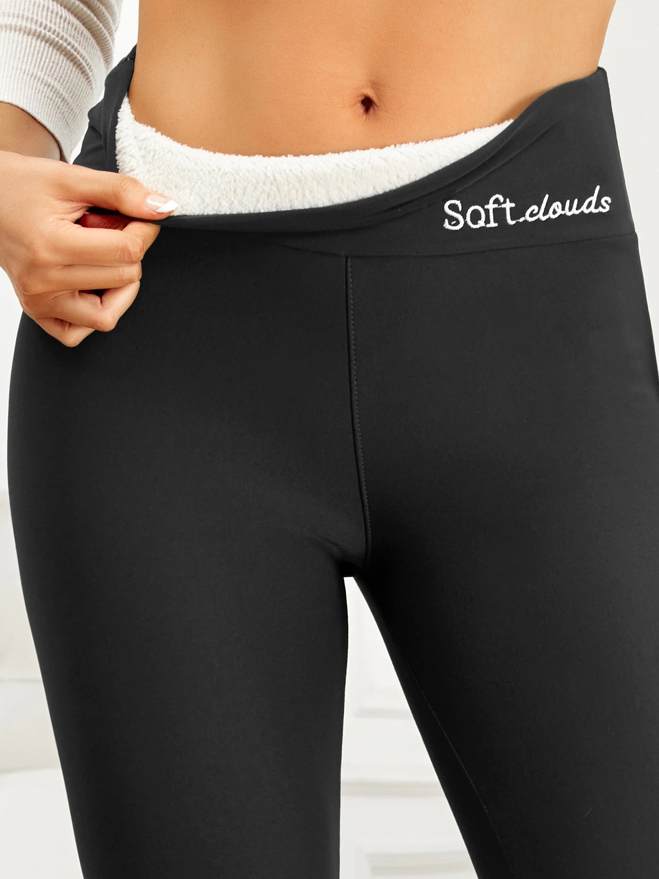 Winter Warm Leggings - High Waist Skinny Stretch Velvet Pants for Women - ZOOMNSTORE