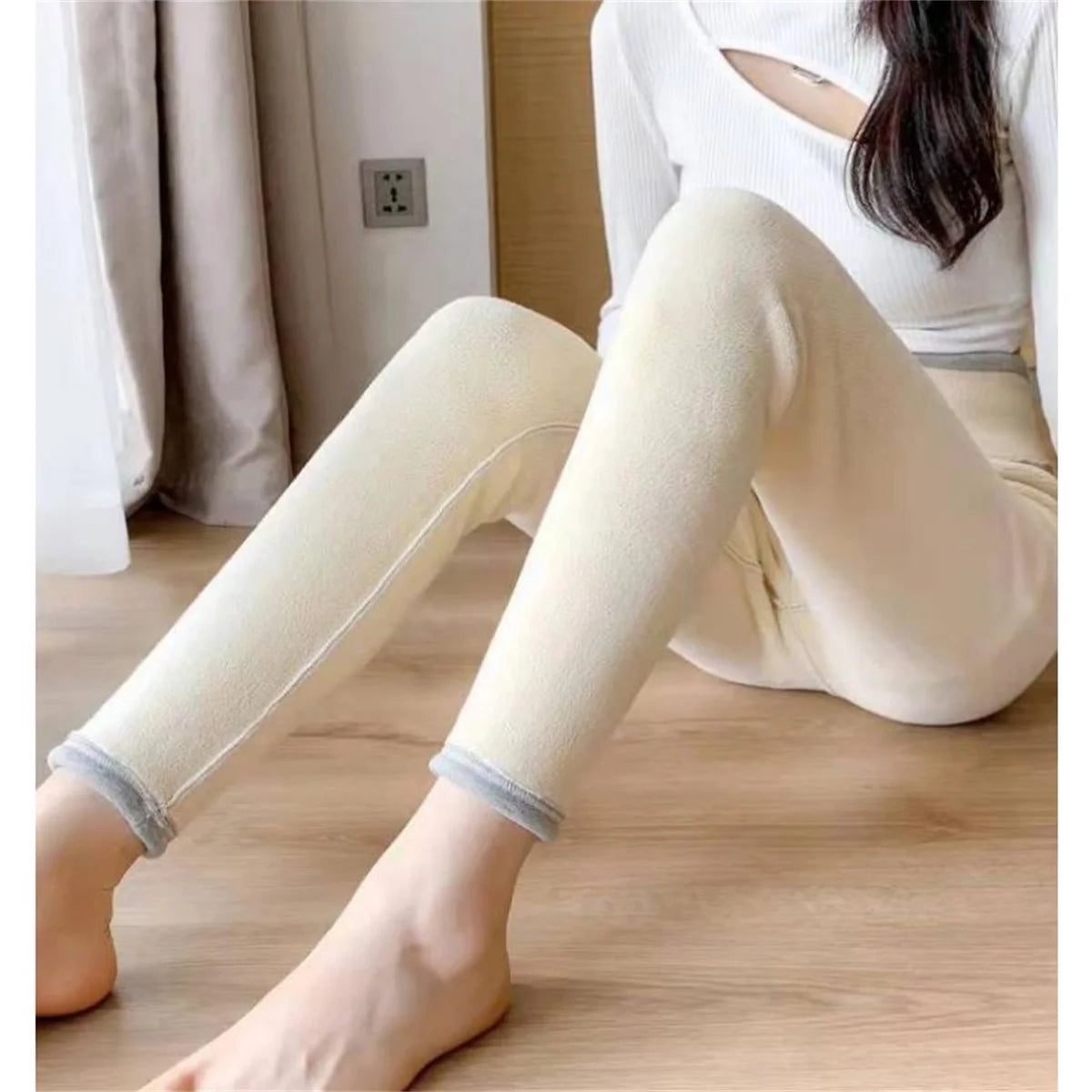 Winter Women Leggings - High Waist Warm Fleece Lined Thermal Pants With Butt Lift - ZOOMNSTORE