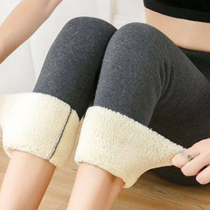 Winter Women Leggings - High Waist Warm Fleece Lined Thermal Pants With Butt Lift - ZOOMNSTORE