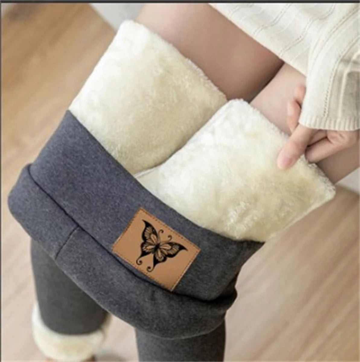 Winter Women Leggings - High Waist Warm Fleece Lined Thermal Pants With Butt Lift - ZOOMNSTORE