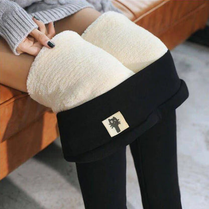 Winter Women Leggings - High Waist Warm Fleece Lined Thermal Pants With Butt Lift - ZOOMNSTORE