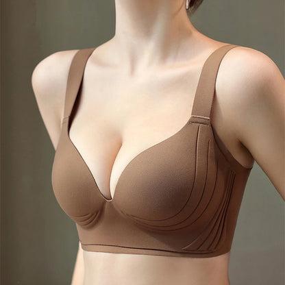 Wire Free Adjustment Bra - Seamless Push Up, Ultra Thin, Large Size Bras For Women - ZOOMNSTORE