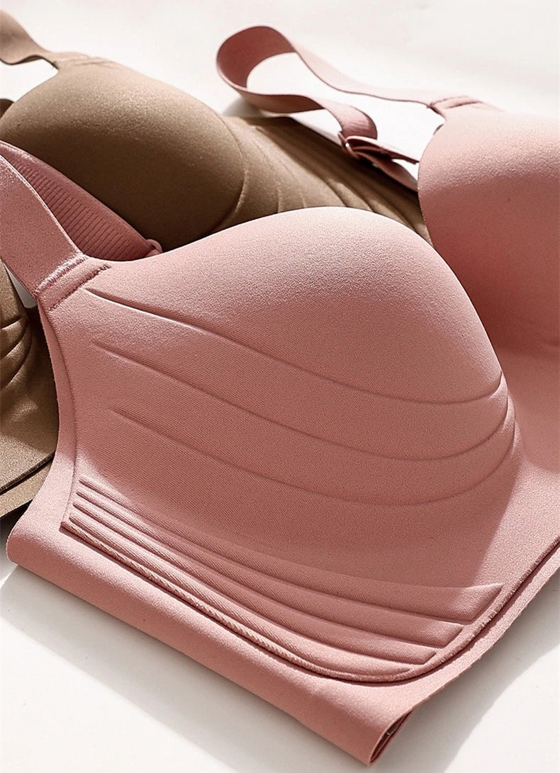 Wire Free Adjustment Bra - Seamless Push Up, Ultra Thin, Large Size Bras For Women - ZOOMNSTORE