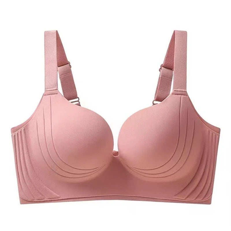 Wire Free Adjustment Bra - Seamless Push Up, Ultra Thin, Large Size Bras For Women - ZOOMNSTORE