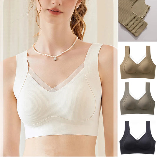 Breathable Womens No-Trace Bralette - Comfortable Large Size Sport Vest - ZOOMNSTORE