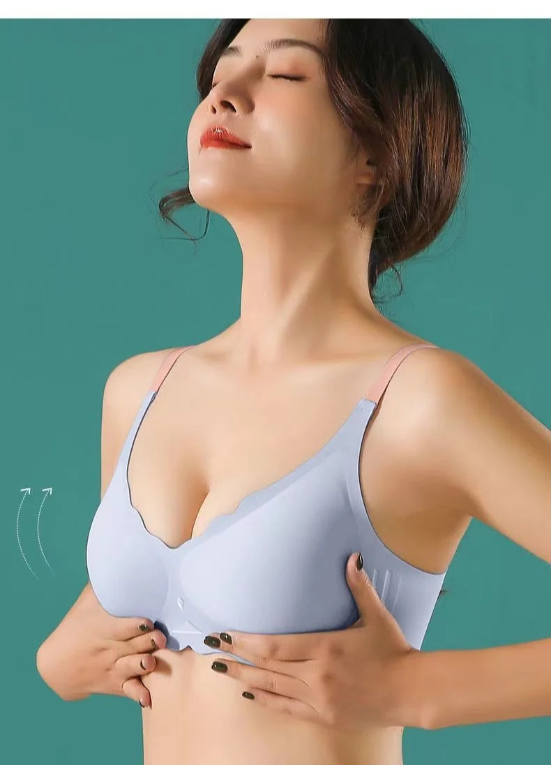 Wire Free Bra - Seamless Push Up Adjustable Sling Bra With Upper Support - ZOOMNSTORE