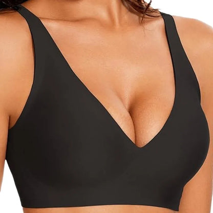 Wire Free Full Cup Bra | Soft Fabric Seamless Bra with Double Hook Back & Skin Friendly Comfort - ZOOMNSTORE