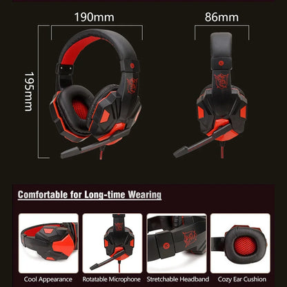 Wired Gaming Headphones – 3.5MM Stereo Bass Headset With Microphone For PC, PS4, Xbox - ZOOMNSTORE