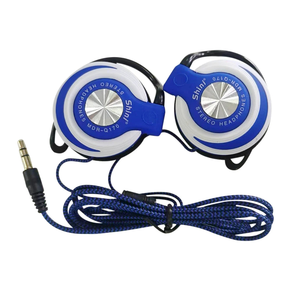 Wired Headphones Q170 - 3.5mm Over Ear Headset With Heavy Bass & Adjustable Ear Hook - ZOOMNSTORE