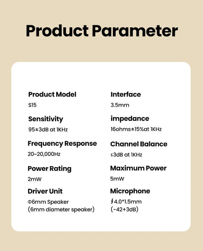 Wired In-Ear Headphones – 3.5mm Jack Earphones With Mic & Silicone Tips - ZOOMNSTORE