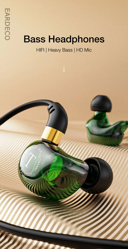 Wired In-Ear Headphones - HiFi Sound Headset With Mic | Heavy Bass Earphones - ZOOMNSTORE
