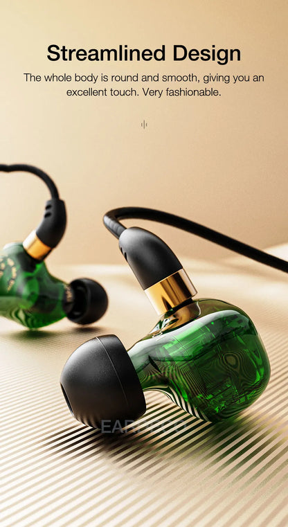 Wired In-Ear Headphones - HiFi Sound Headset With Mic | Heavy Bass Earphones - ZOOMNSTORE
