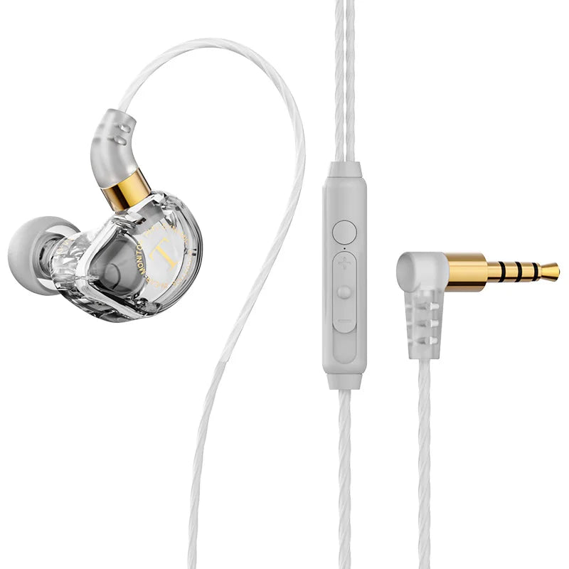 Wired In-Ear Headphones - HiFi Sound Headset With Mic | Heavy Bass Earphones - ZOOMNSTORE