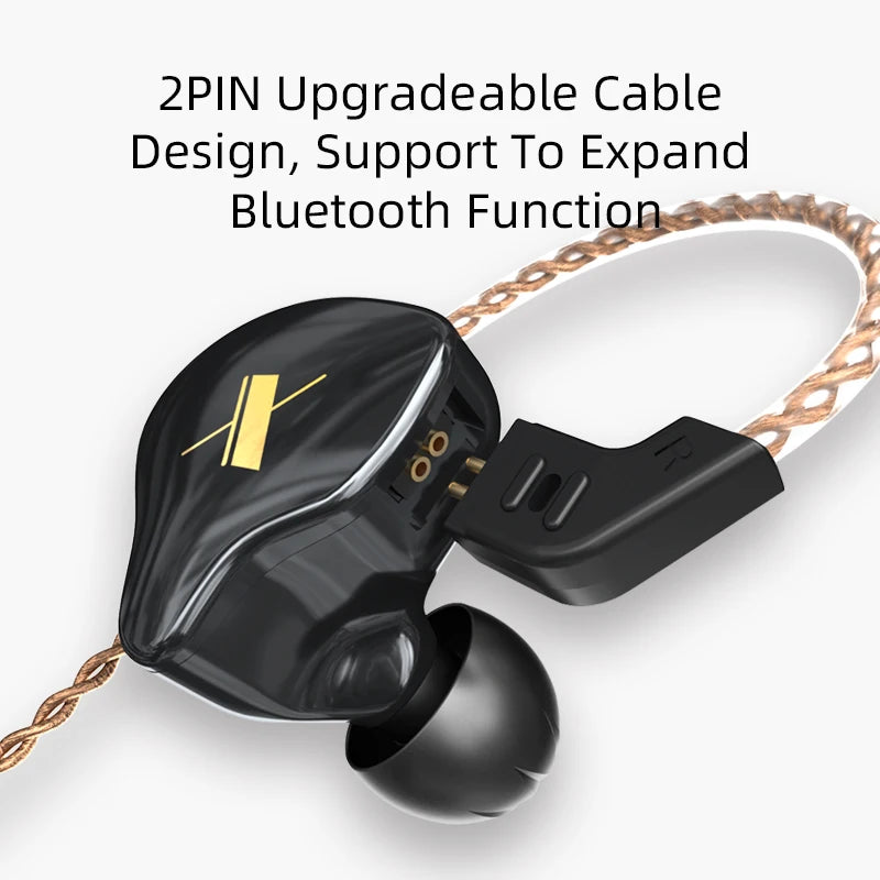Wired In-Ear Headphones – Noise Cancelling Earbuds With Detachable Cable & Mic - ZOOMNSTORE
